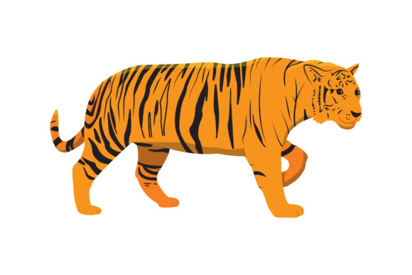 Download Tiger Vector Design Fill - Premium Resources