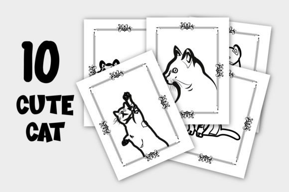 Download Abstract Hand-drawn Line Art Cat Vector - Cat vector Collection