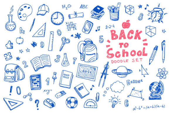 Download Back to School Doodle Vector Set - Back to school Collection