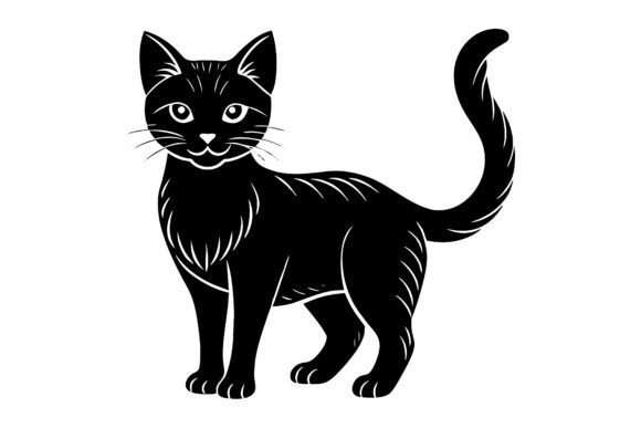 Download Cat Vector Silhouette Illustrator Design - Cat vector Collection