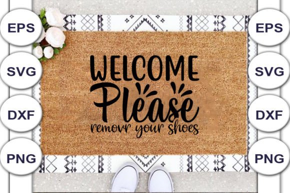 Download Doormat SVG Design, Welcome Please - Premium Bundle