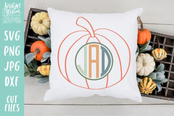 Download Monogram Pumpkin SVG, Fall SVG - Monogram pumpkin svg Collection