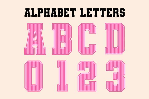 Download Orange Striped Back to School Alphabet - Back to school Collection